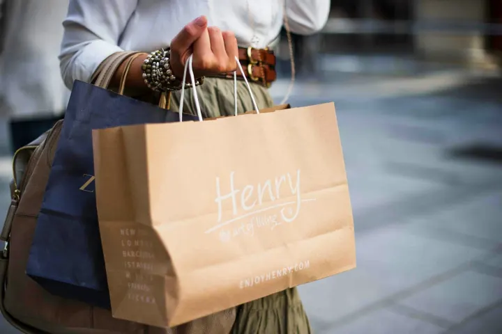 Brown henry paper bag